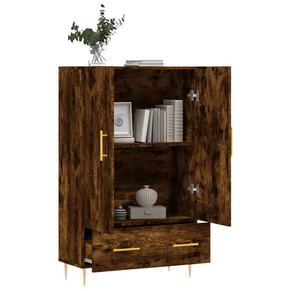Highboard Räuchereiche 69,5x31x115 cm Holzwerkstoff - Pazzar.ch