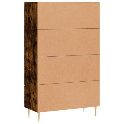 Highboard Räuchereiche 69,5x31x115 cm Holzwerkstoff - Pazzar.ch