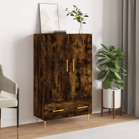 Highboard Räuchereiche 69,5x31x115 cm Holzwerkstoff - Pazzar.ch