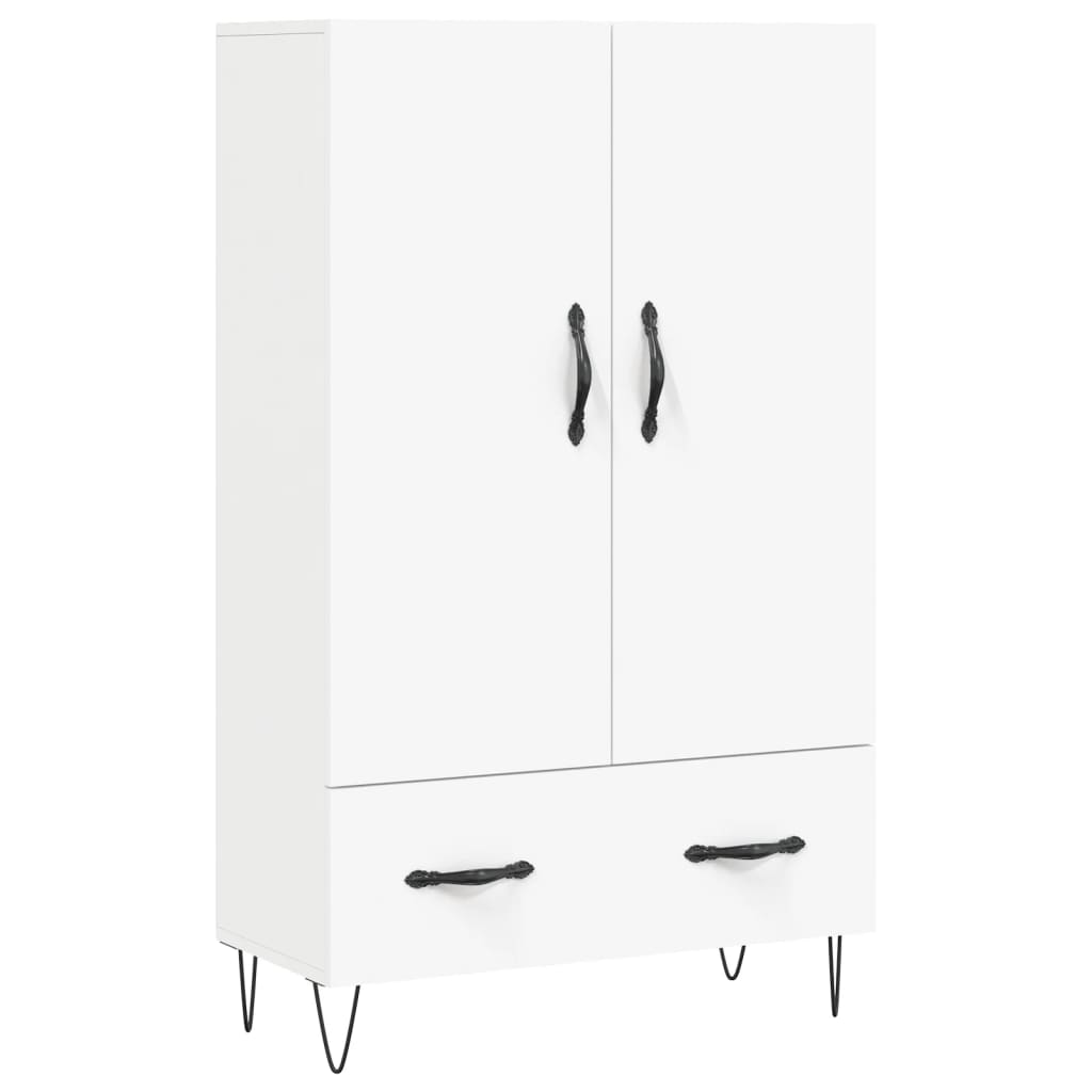 Highboard Weiß 69,5x31x115 cm Holzwerkstoff - Pazzar.ch
