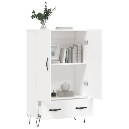 Highboard Weiß 69,5x31x115 cm Holzwerkstoff - Pazzar.ch