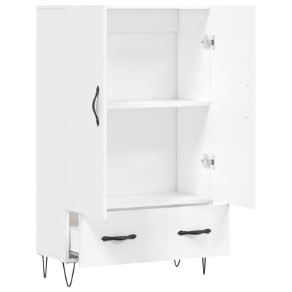 Highboard Weiß 69,5x31x115 cm Holzwerkstoff - Pazzar.ch