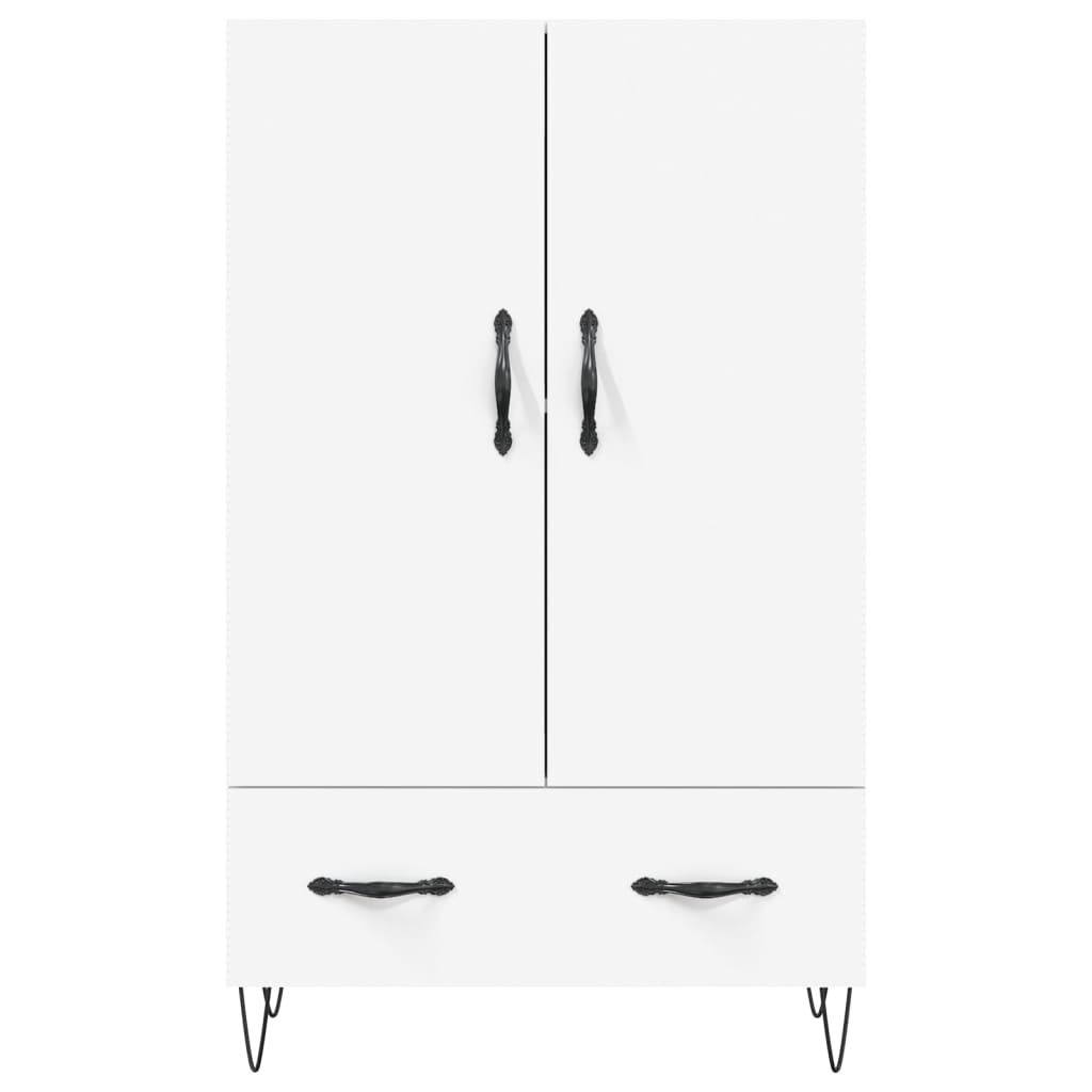 Highboard Weiß 69,5x31x115 cm Holzwerkstoff - Pazzar.ch