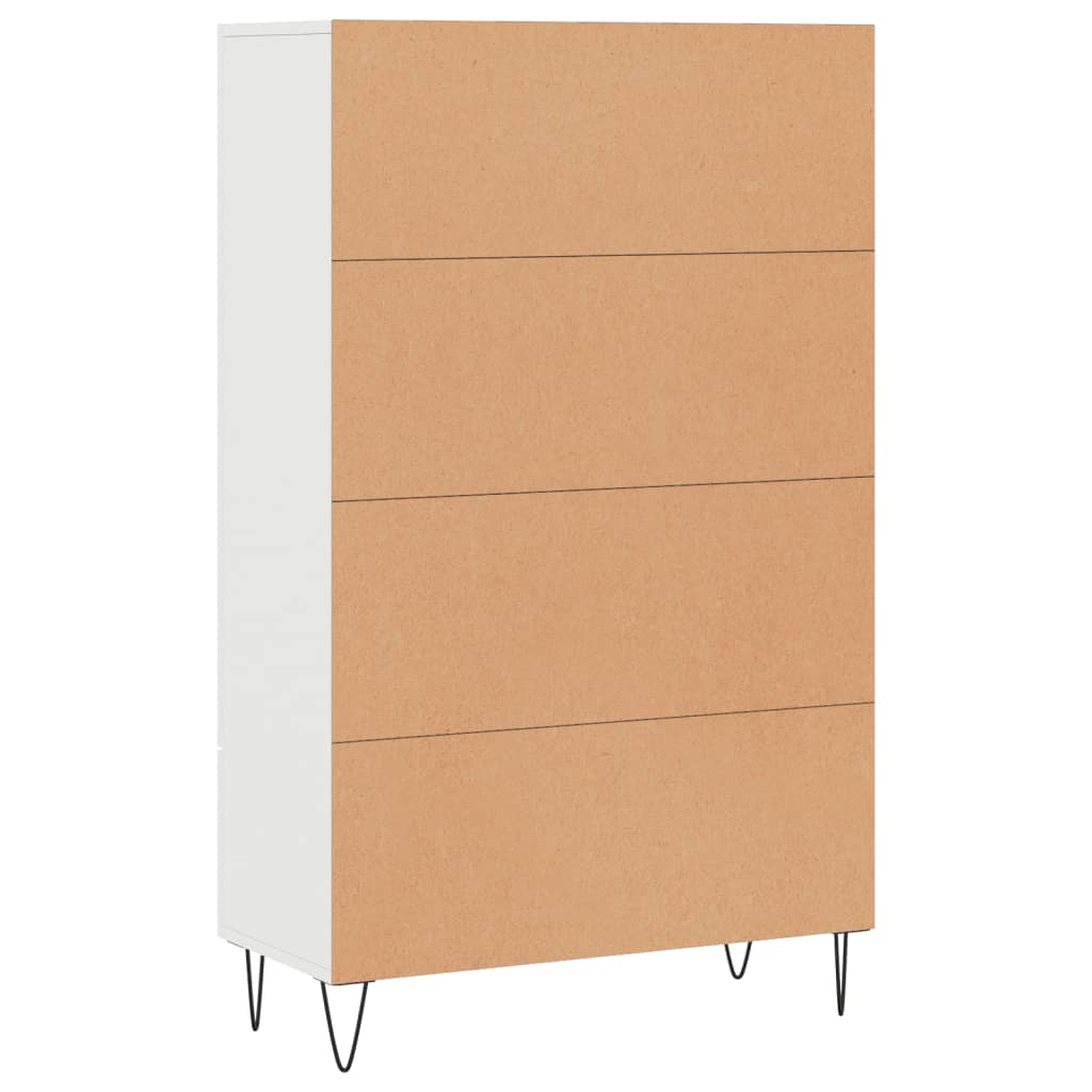 Highboard Weiß 69,5x31x115 cm Holzwerkstoff - Pazzar.ch