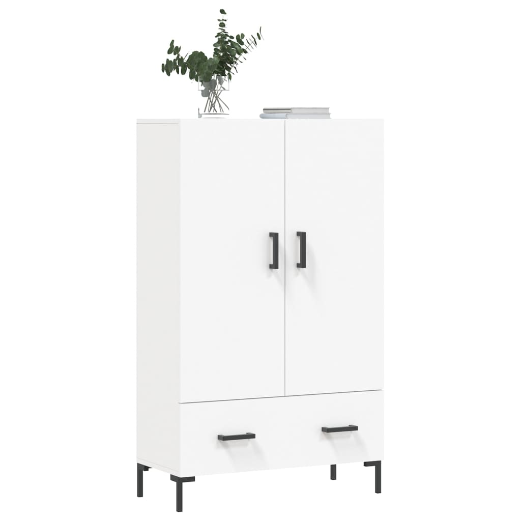 Highboard Weiß 69,5x31x115 cm Holzwerkstoff - Pazzar.ch