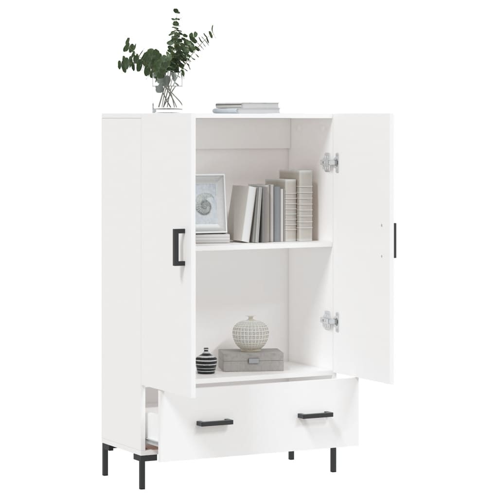 Highboard Weiß 69,5x31x115 cm Holzwerkstoff