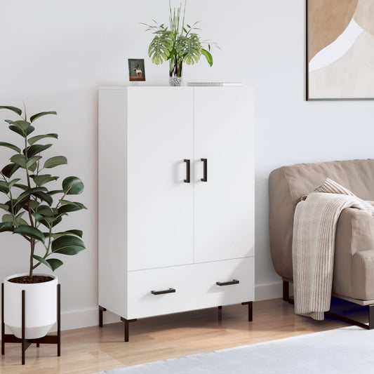 Highboard Weiß 69,5x31x115 cm Holzwerkstoff - Pazzar.ch