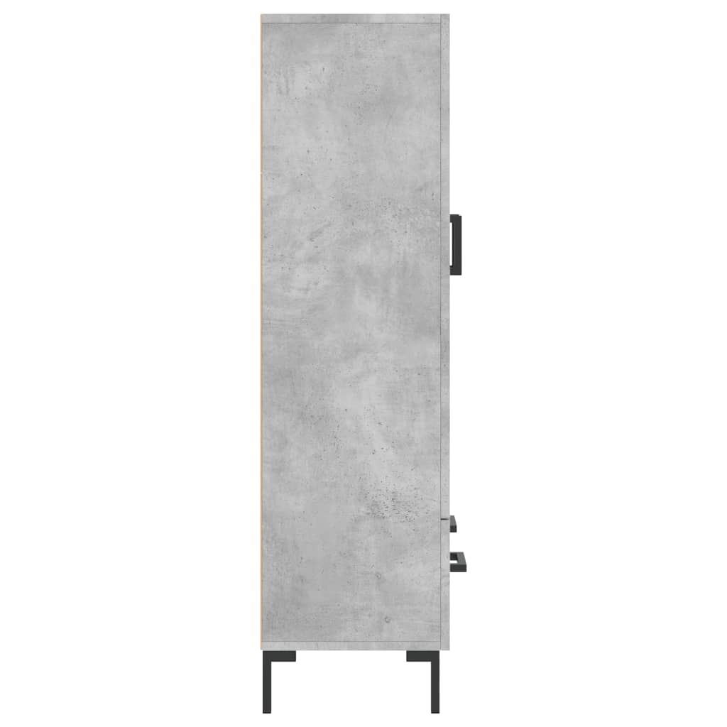 Highboard Betongrau 69,5x31x115 cm Holzwerkstoff - Pazzar.ch