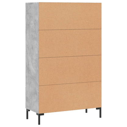 Highboard Betongrau 69,5x31x115 cm Holzwerkstoff - Pazzar.ch