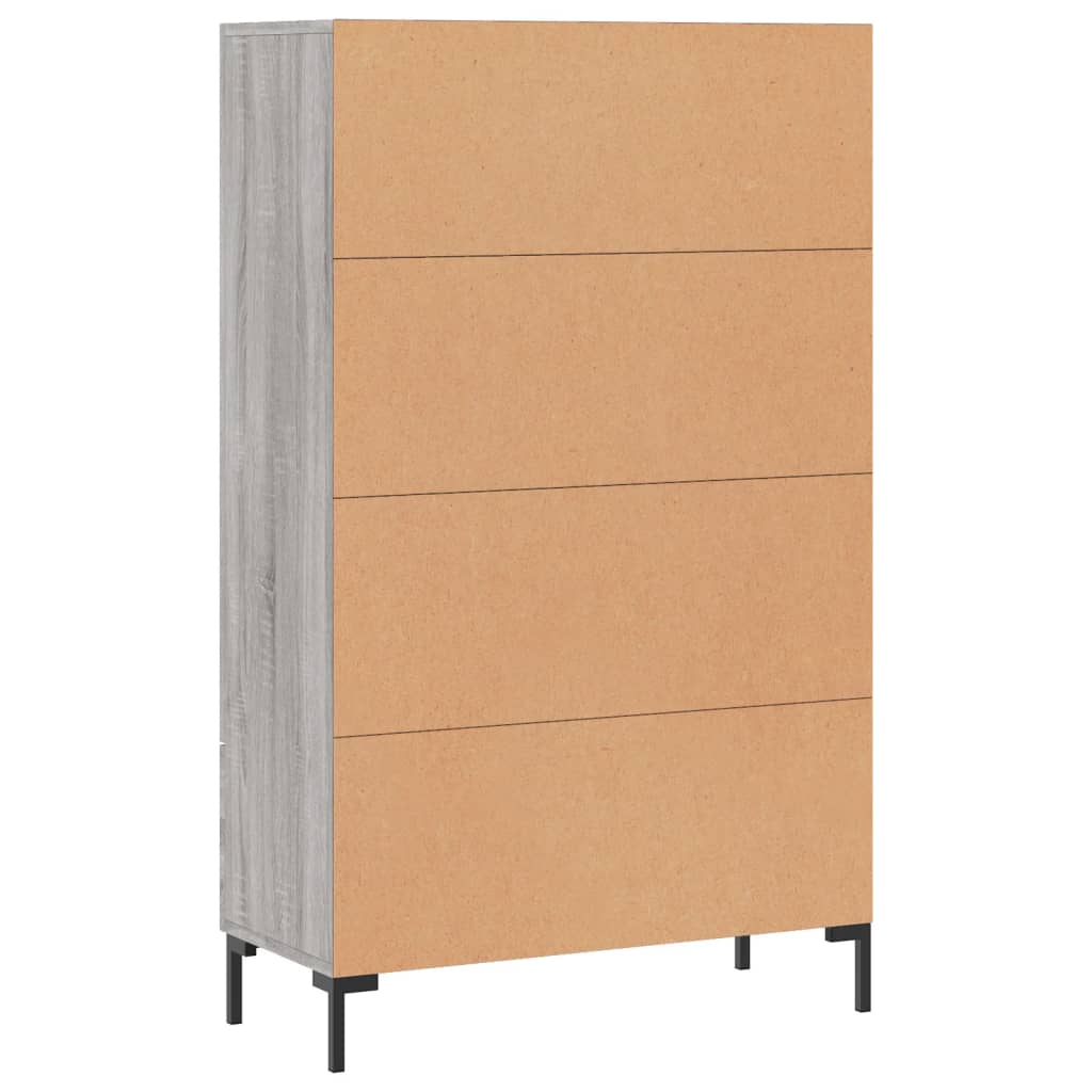Highboard Grau Sonoma 69,5x31x115 cm Holzwerkstoff - Pazzar.ch