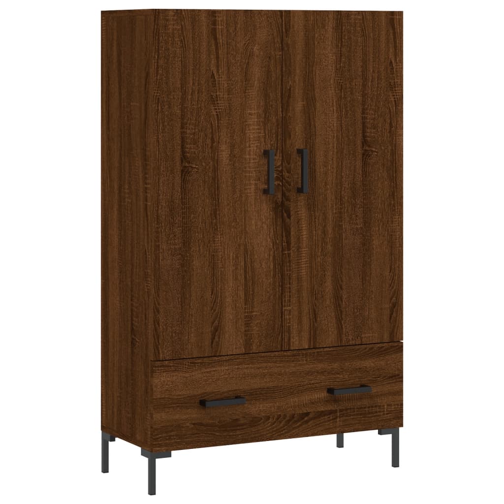 Highboard Braun Eichen-Optik 69,5x31x115 cm Holzwerkstoff - Pazzar.ch