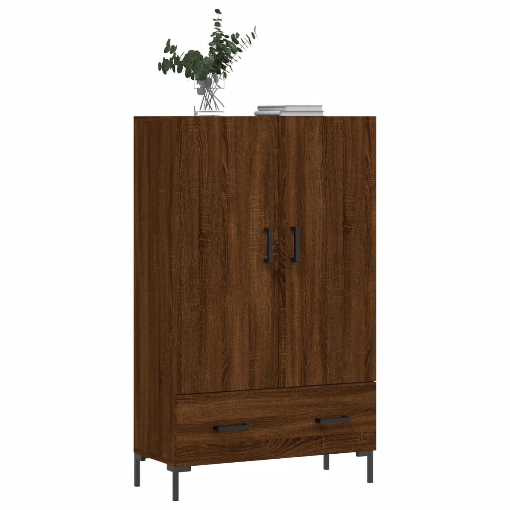 Highboard Braun Eichen-Optik 69,5x31x115 cm Holzwerkstoff - Pazzar.ch