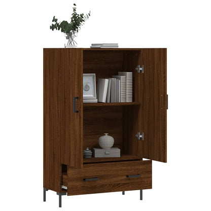 Highboard Braun Eichen-Optik 69,5x31x115 cm Holzwerkstoff - Pazzar.ch
