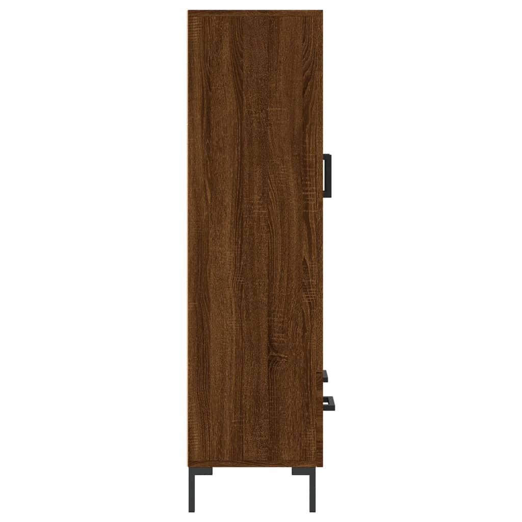 Highboard Braun Eichen-Optik 69,5x31x115 cm Holzwerkstoff - Pazzar.ch