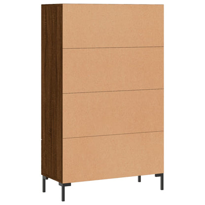 Highboard Braun Eichen-Optik 69,5x31x115 cm Holzwerkstoff - Pazzar.ch