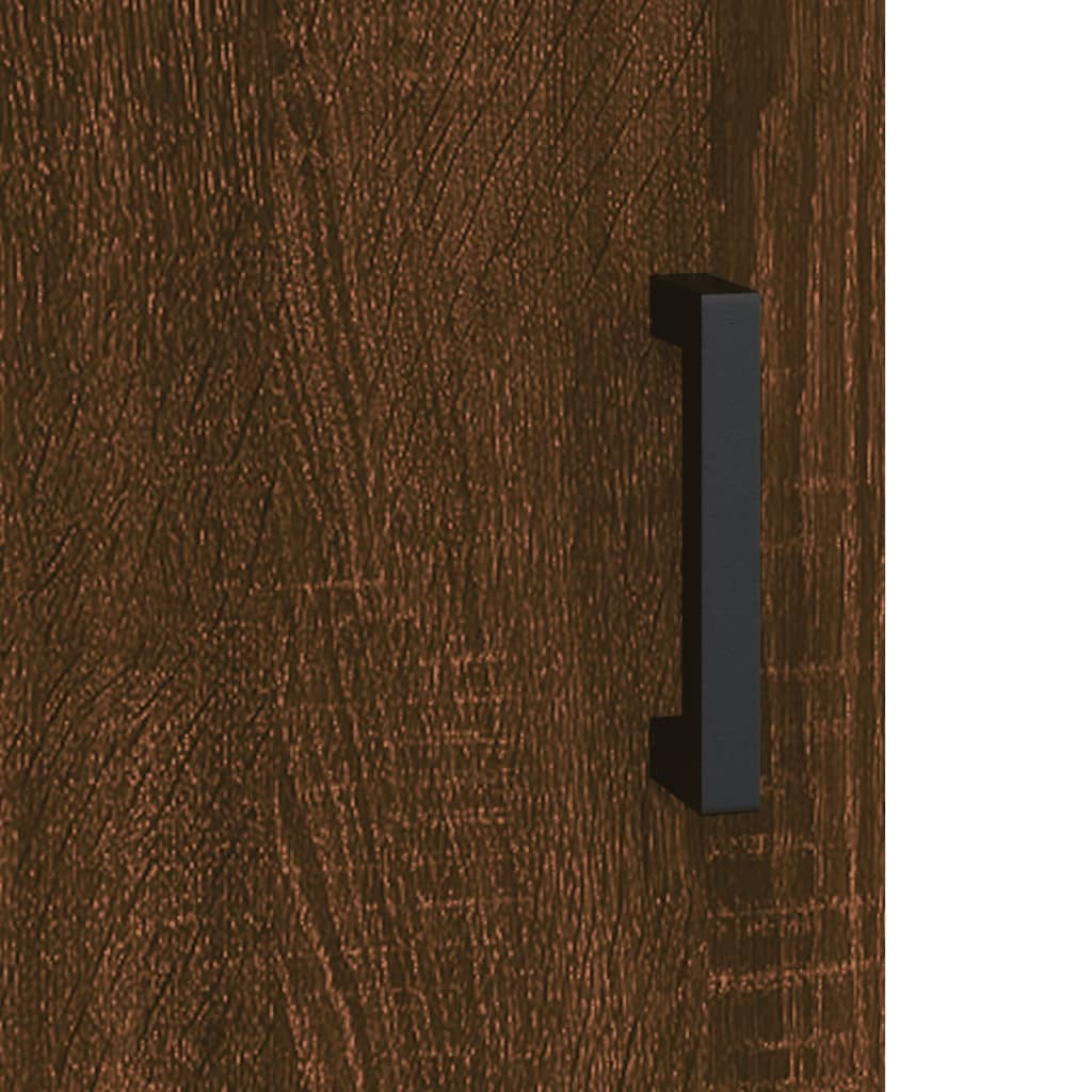Highboard Braun Eichen-Optik 69,5x31x115 cm Holzwerkstoff - Pazzar.ch
