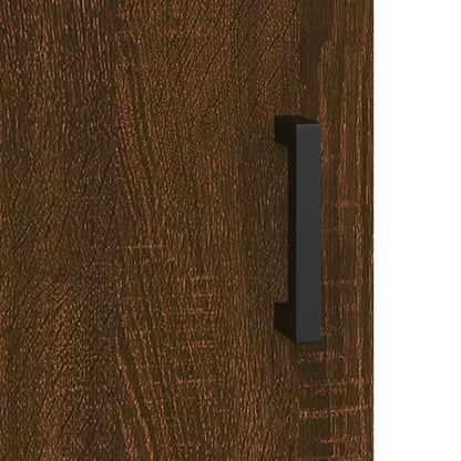 Highboard Braun Eichen-Optik 69,5x31x115 cm Holzwerkstoff - Pazzar.ch