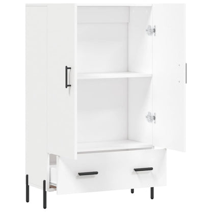 Highboard Weiß 69,5x31x115 cm Holzwerkstoff - Pazzar.ch