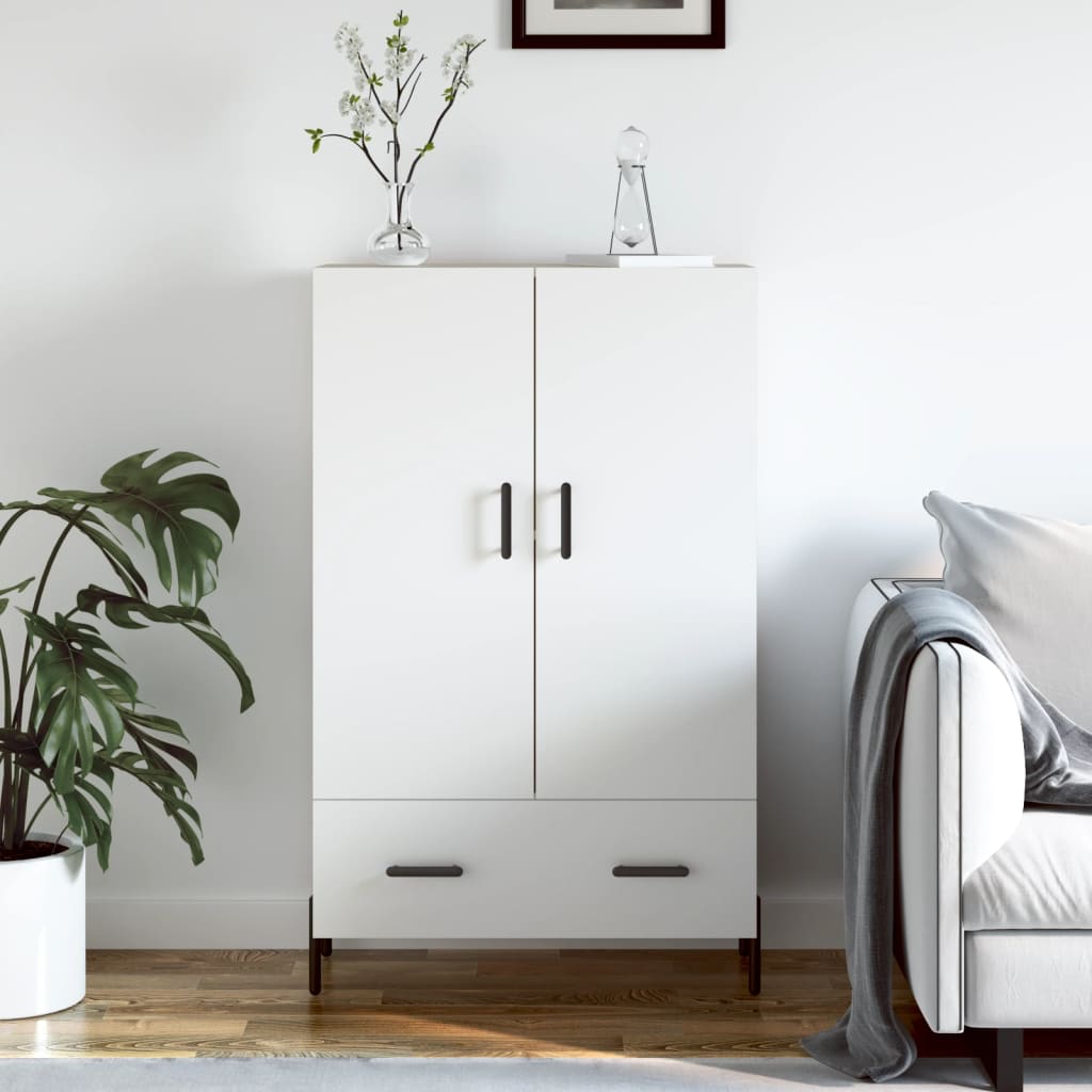 Highboard Weiß 69,5x31x115 cm Holzwerkstoff - Pazzar.ch