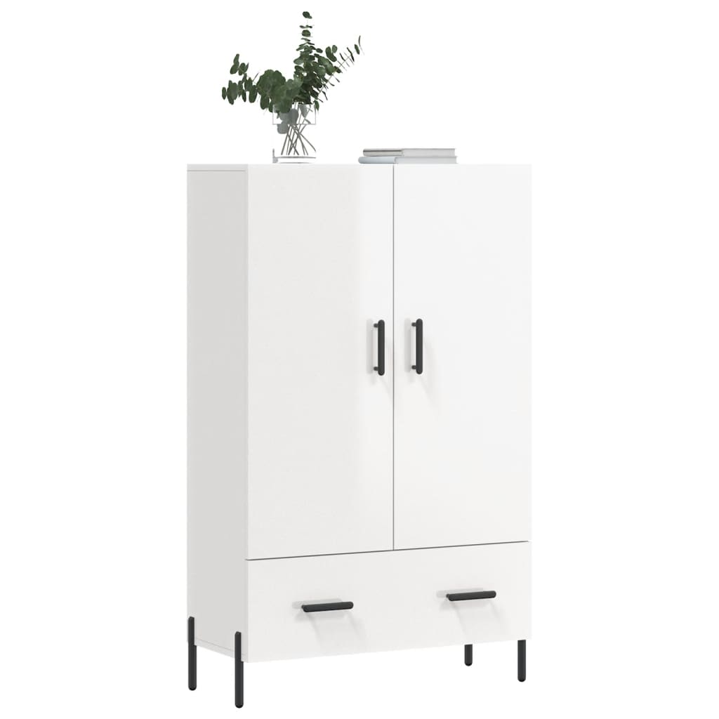 Highboard Hochglanz-Weiß 69,5x31x115 cm Holzwerkstoff - Pazzar.ch