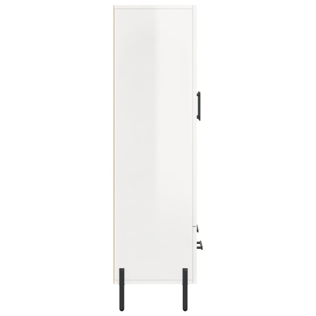 Highboard Hochglanz-Weiß 69,5x31x115 cm Holzwerkstoff - Pazzar.ch