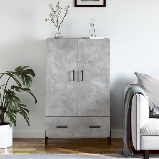 Highboard Betongrau 69,5x31x115 cm Holzwerkstoff - Pazzar.ch