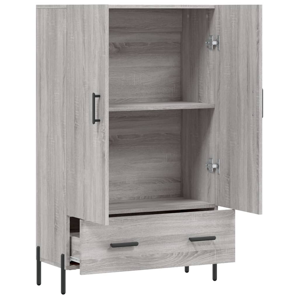 Highboard Grau Sonoma 69,5x31x115 cm Holzwerkstoff - Pazzar.ch