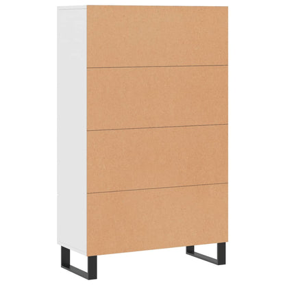 Highboard Weiß 69,5x31x115 cm Holzwerkstoff - Pazzar.ch