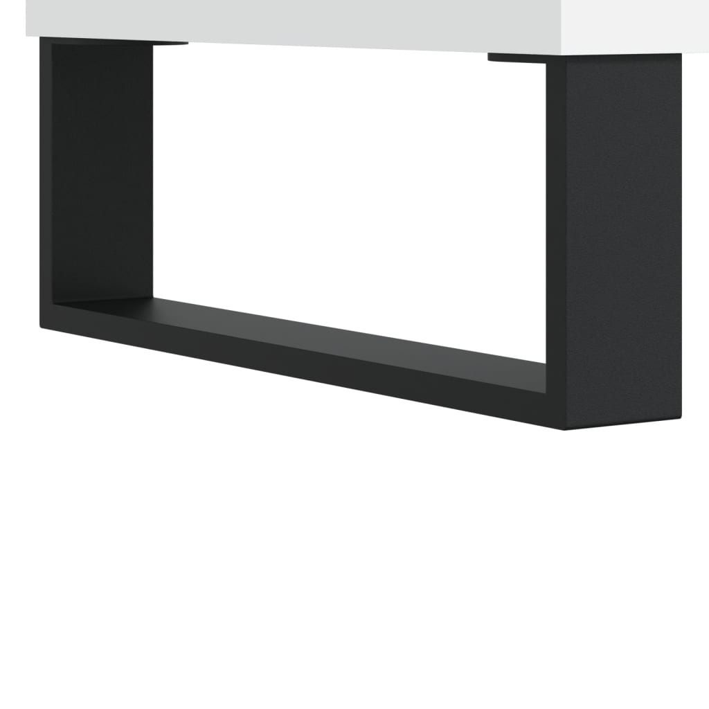 Highboard Weiß 69,5x31x115 cm Holzwerkstoff - Pazzar.ch