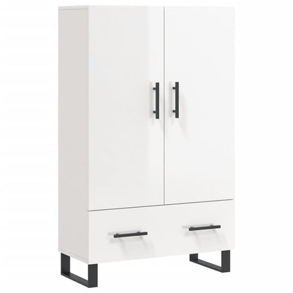 Highboard Hochglanz-Weiß 69,5x31x115 cm Holzwerkstoff - Pazzar.ch