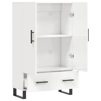 Highboard Hochglanz-Weiß 69,5x31x115 cm Holzwerkstoff - Pazzar.ch