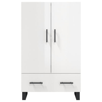 Highboard Hochglanz-Weiß 69,5x31x115 cm Holzwerkstoff - Pazzar.ch