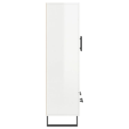 Highboard Hochglanz-Weiß 69,5x31x115 cm Holzwerkstoff - Pazzar.ch