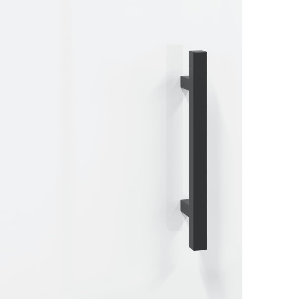 Highboard Hochglanz-Weiß 69,5x31x115 cm Holzwerkstoff - Pazzar.ch