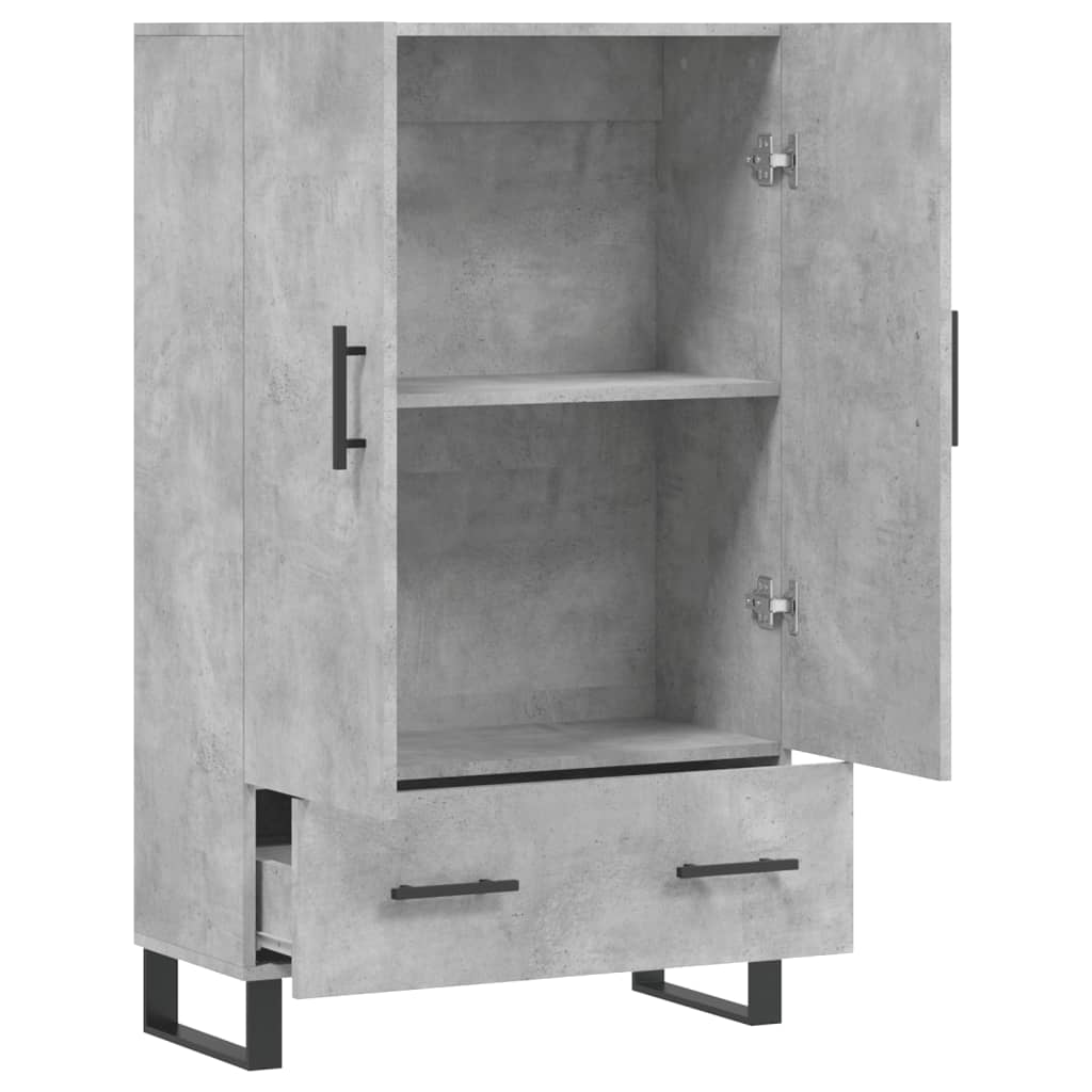 Highboard Betongrau 69,5x31x115 cm Holzwerkstoff - Pazzar.ch