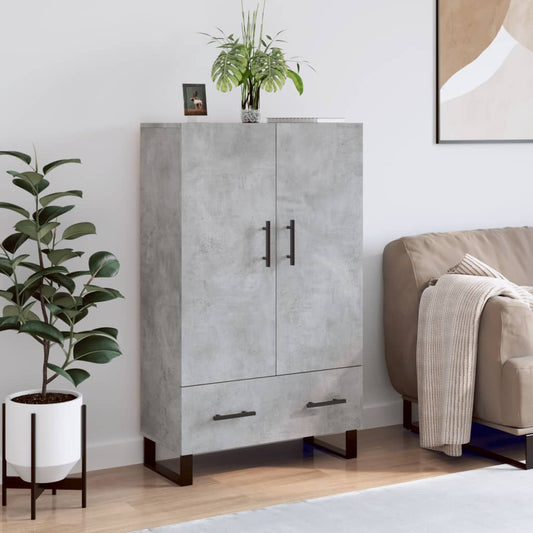 Highboard Betongrau 69,5x31x115 cm Holzwerkstoff - Pazzar.ch