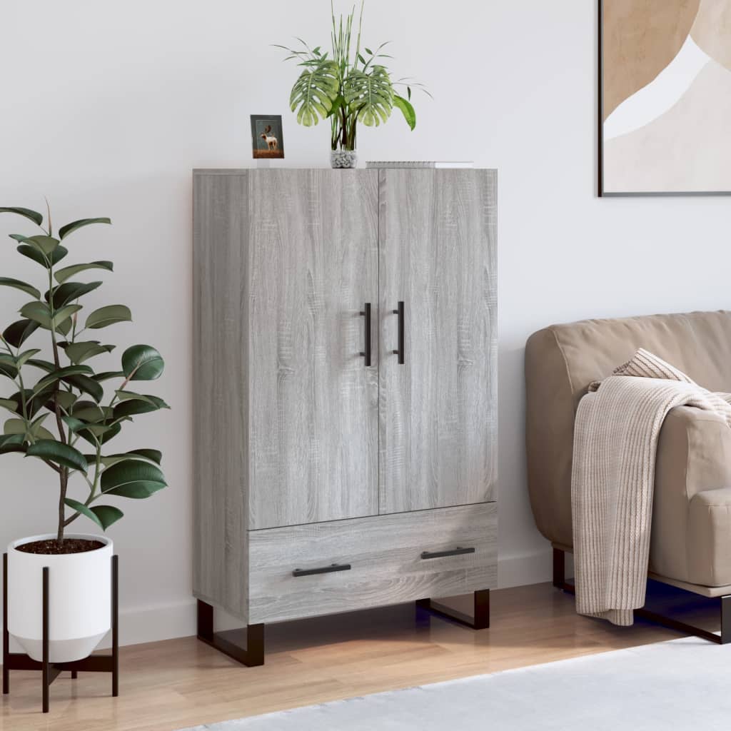 Highboard Grau Sonoma 69,5x31x115 cm Holzwerkstoff - Pazzar.ch