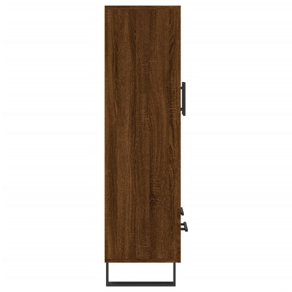 Highboard Braun Eichen-Optik 69,5x31x115 cm Holzwerkstoff - Pazzar.ch