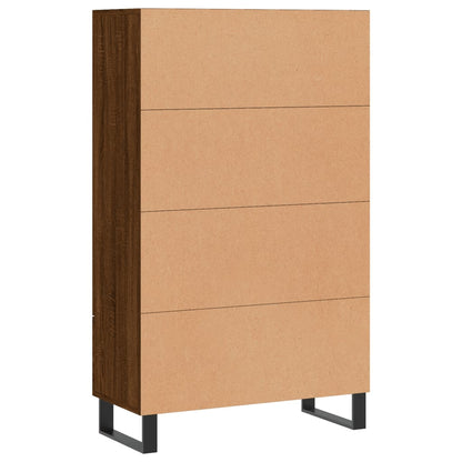 Highboard Braun Eichen-Optik 69,5x31x115 cm Holzwerkstoff - Pazzar.ch