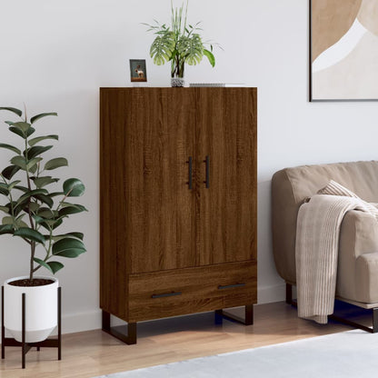 Highboard Braun Eichen-Optik 69,5x31x115 cm Holzwerkstoff - Pazzar.ch
