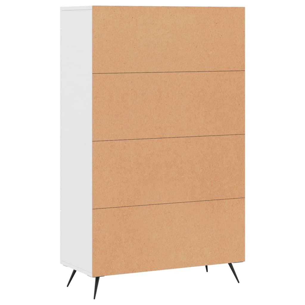 Highboard Weiß 69,5x31x115 cm Holzwerkstoff - Pazzar.ch