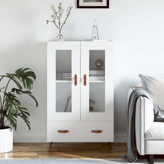 Highboard Weiß 69,5x31x115 cm Holzwerkstoff - Pazzar.ch