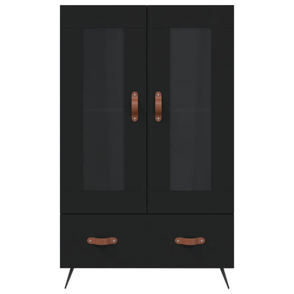 Highboard Schwarz 69,5x31x115 cm Holzwerkstoff - Pazzar.ch