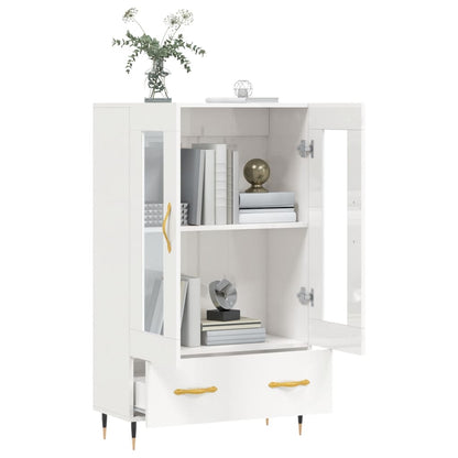 Highboard Hochglanz-Weiß 69,5x31x115 cm Holzwerkstoff - Pazzar.ch