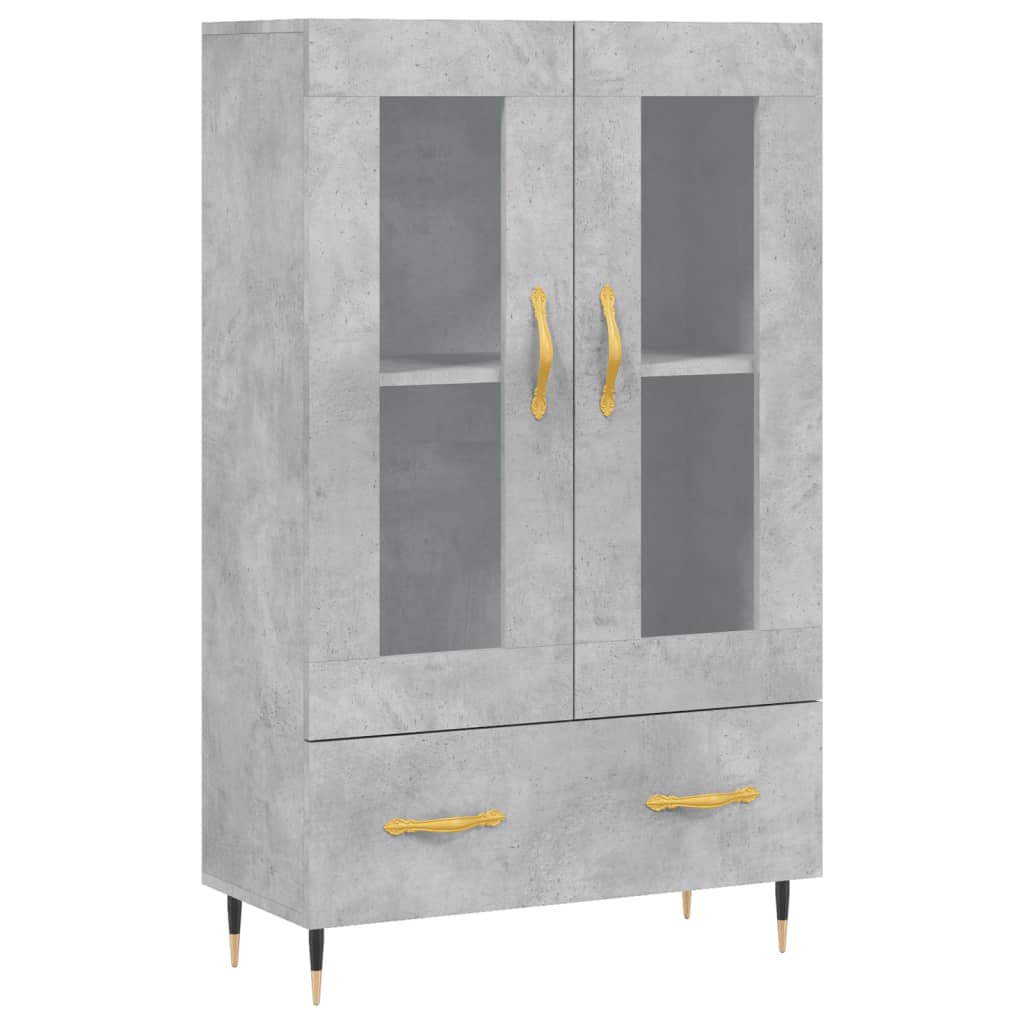 Highboard Betongrau 69,5x31x115 cm Holzwerkstoff - Pazzar.ch