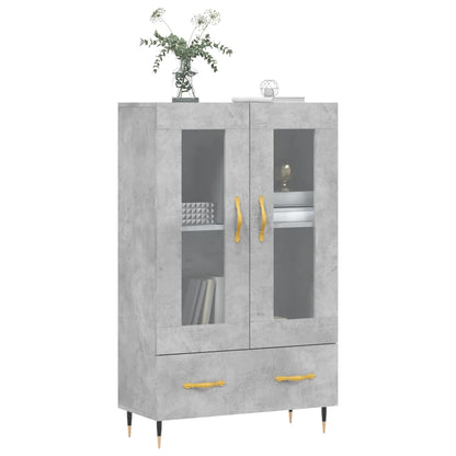 Highboard Betongrau 69,5x31x115 cm Holzwerkstoff - Pazzar.ch