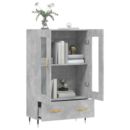 Highboard Betongrau 69,5x31x115 cm Holzwerkstoff - Pazzar.ch