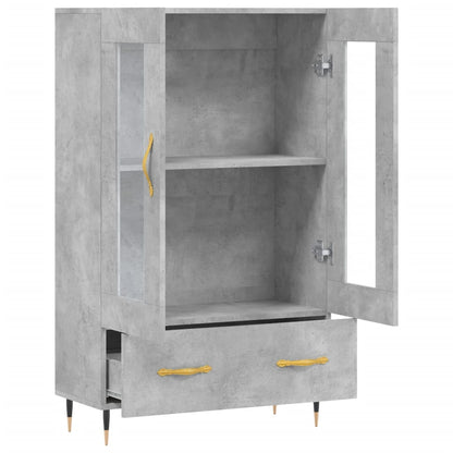 Highboard Betongrau 69,5x31x115 cm Holzwerkstoff - Pazzar.ch
