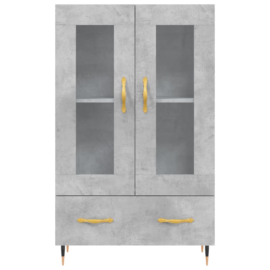Highboard Betongrau 69,5x31x115 cm Holzwerkstoff - Pazzar.ch