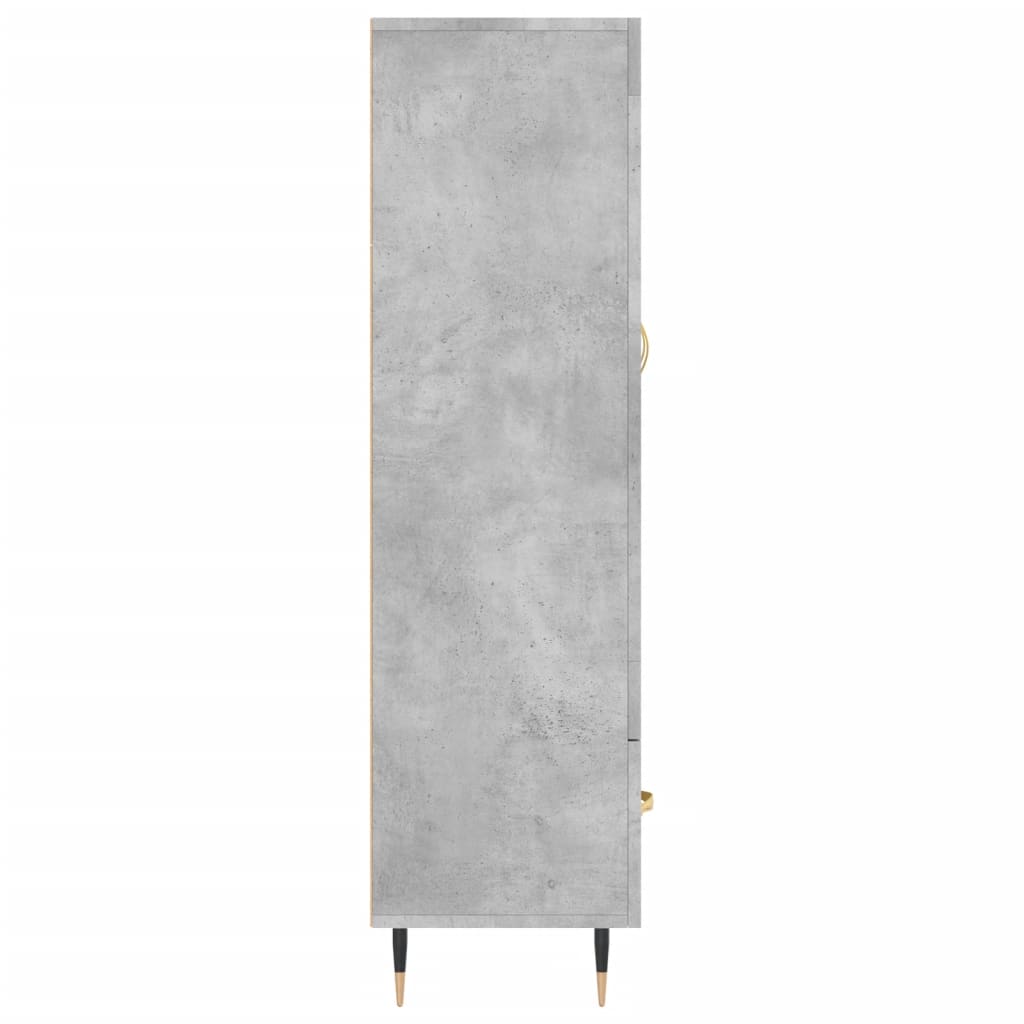 Highboard Betongrau 69,5x31x115 cm Holzwerkstoff - Pazzar.ch